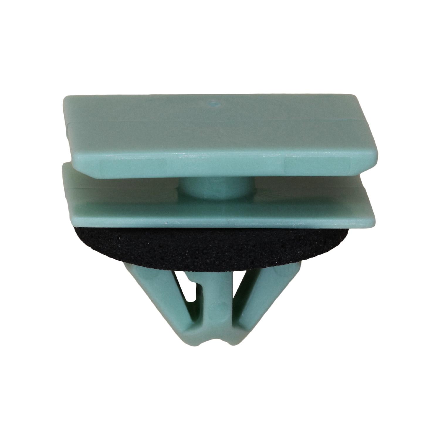 GM Moulding Clip with Sealer, Green Nylon