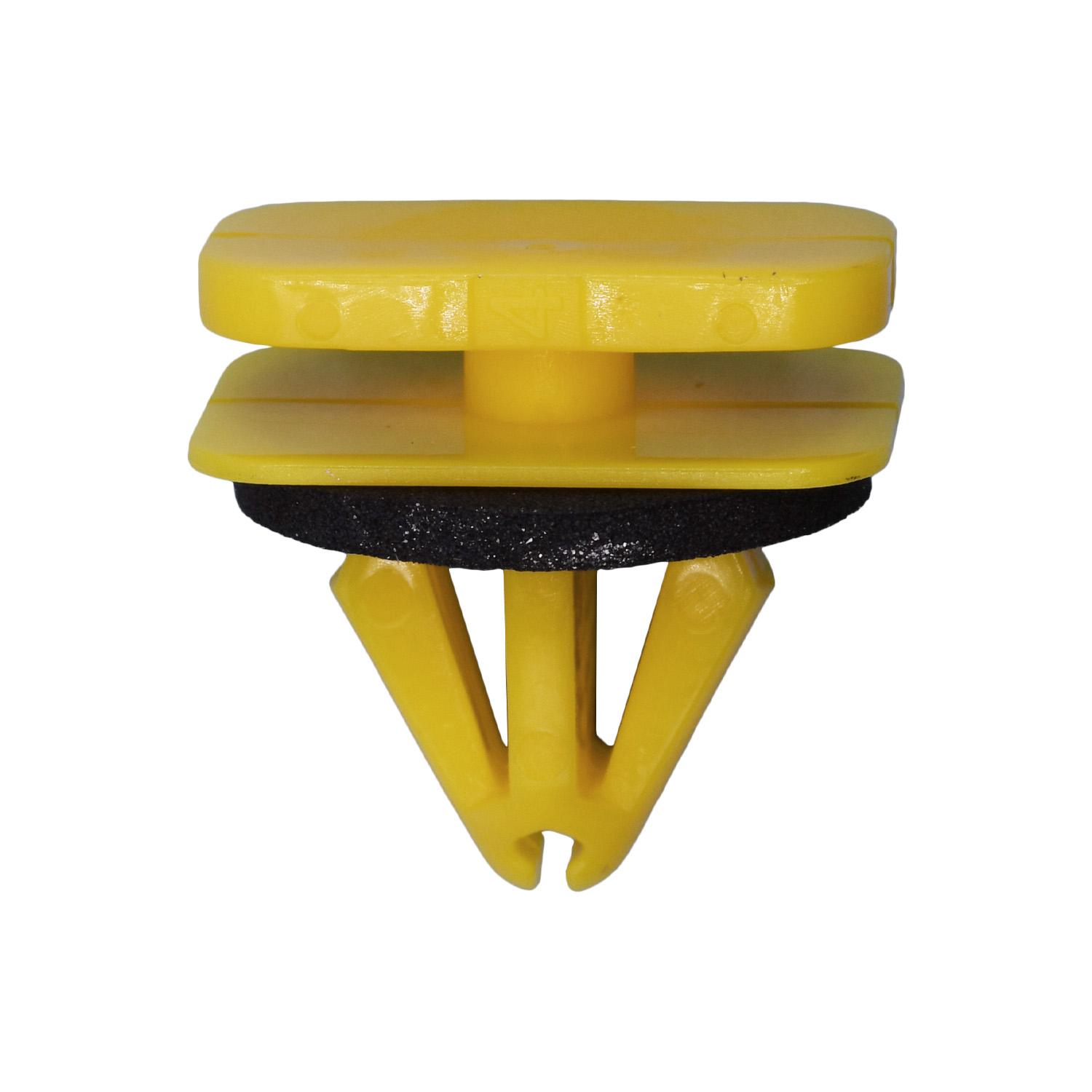 GM Moulding Clip with Sealer, Yellow Nylon