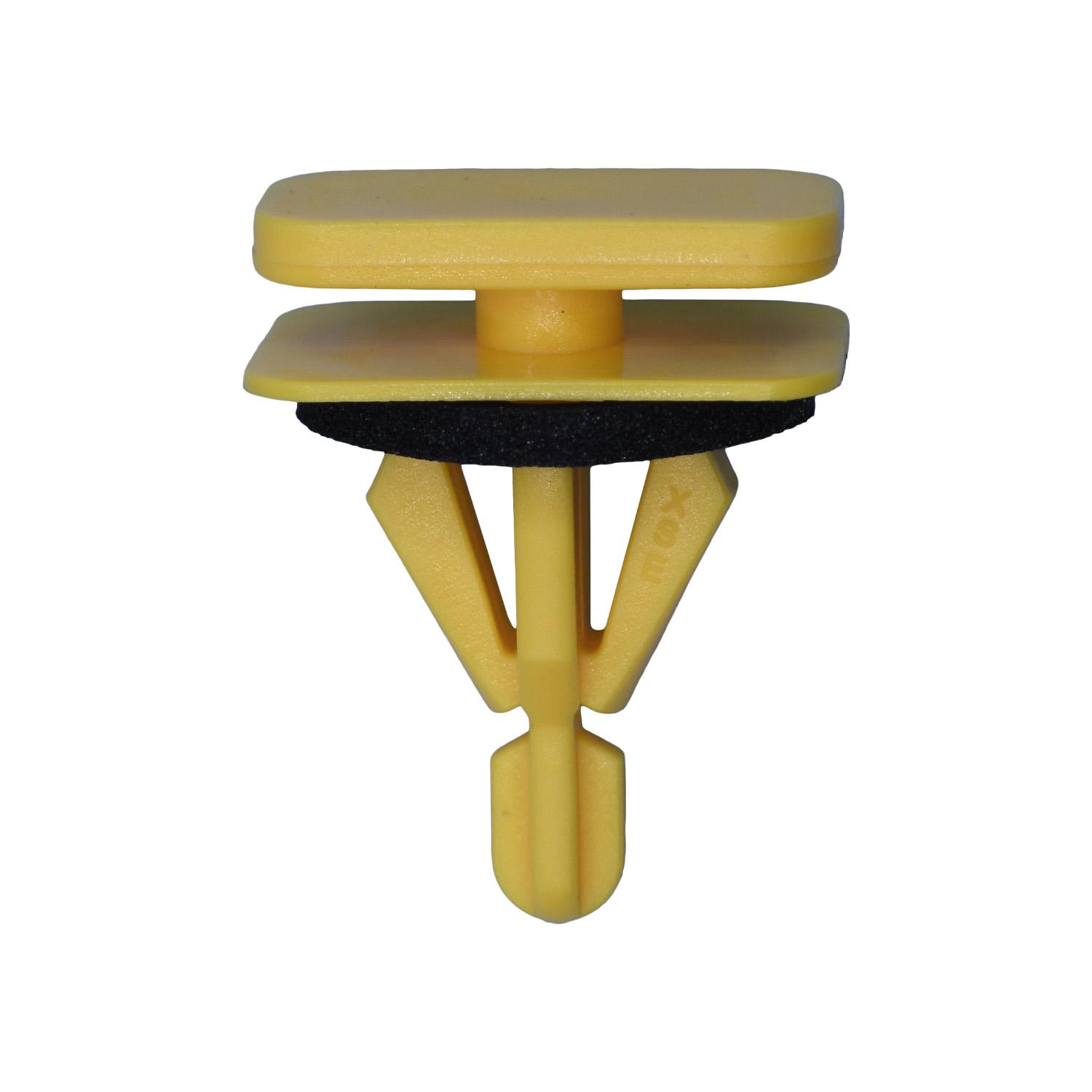 GM Moulding Clip with Sealer, Yellow Nylon