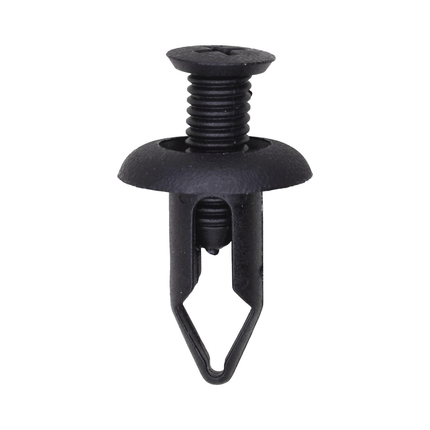 Mazda Push-Type Retainer, Black Nylon, 18mm Head., 20mm Length, 9mm Hole