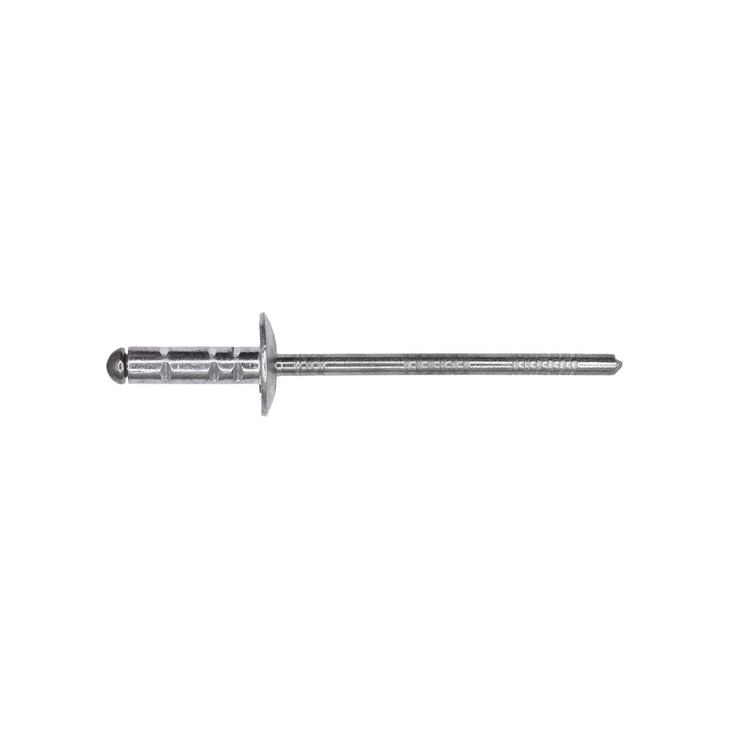GM Specialty Rivet, Aluminum And Stainless Steel, 5/32" Diameter , 7/16" Flange, 9/64-3/8" Grip