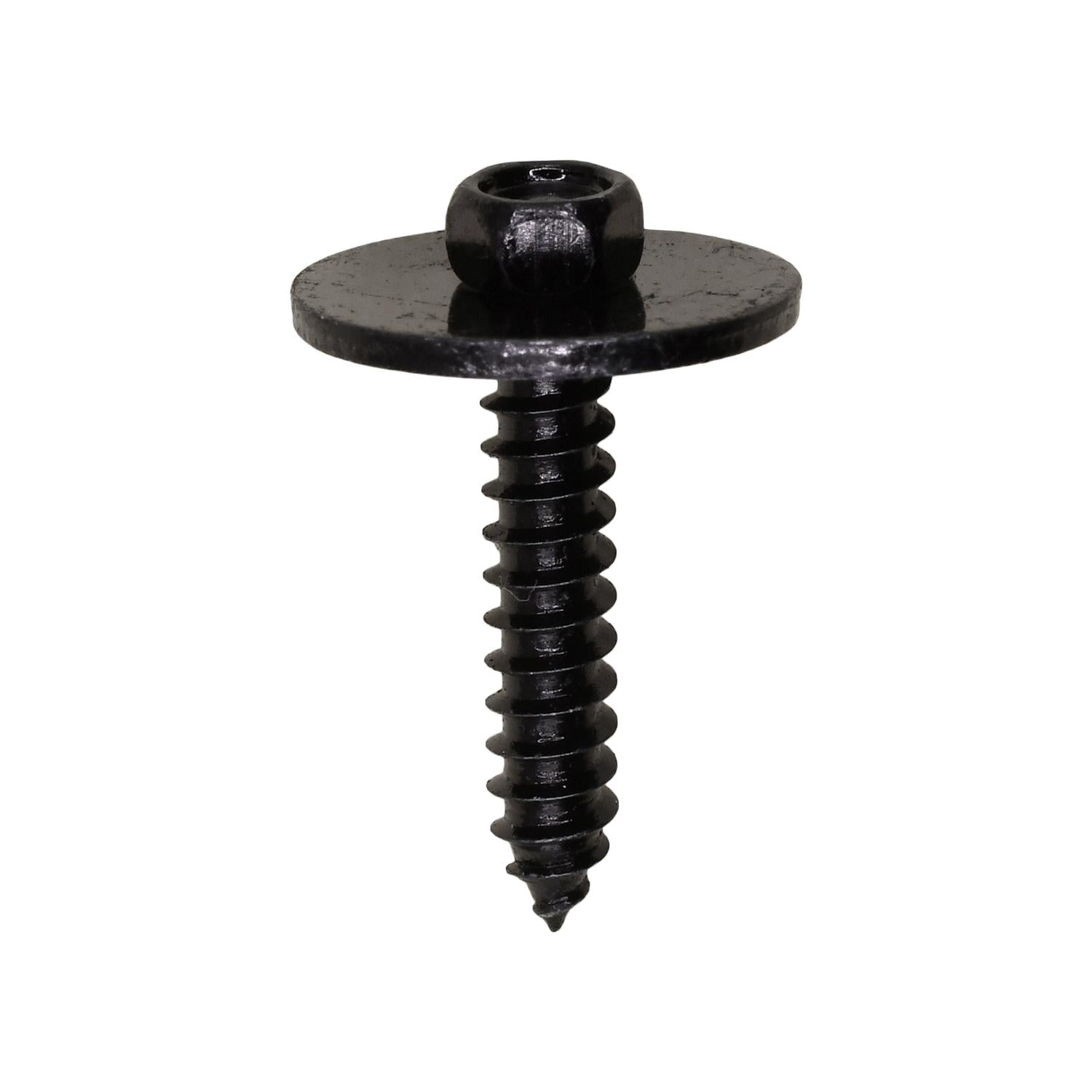 Ford Hex Head Sems Tapping Screw, Black Zinc