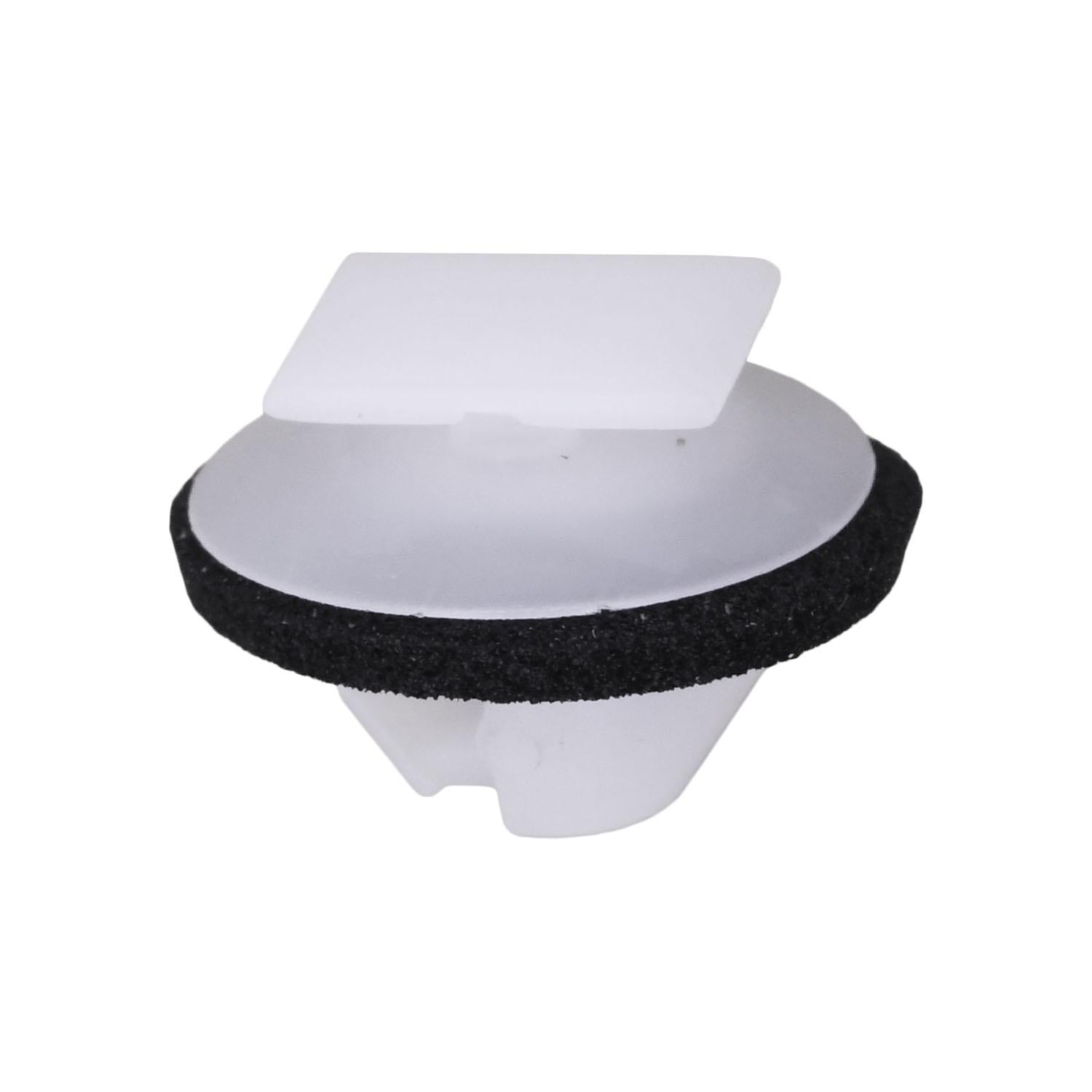 Land Rover Moulding Clip with Sealer, White Nylon