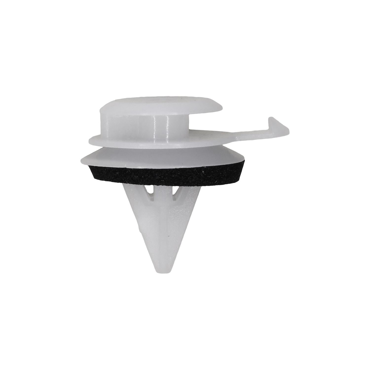 Land Rover Moulding Retainer with Seal, White Nylon