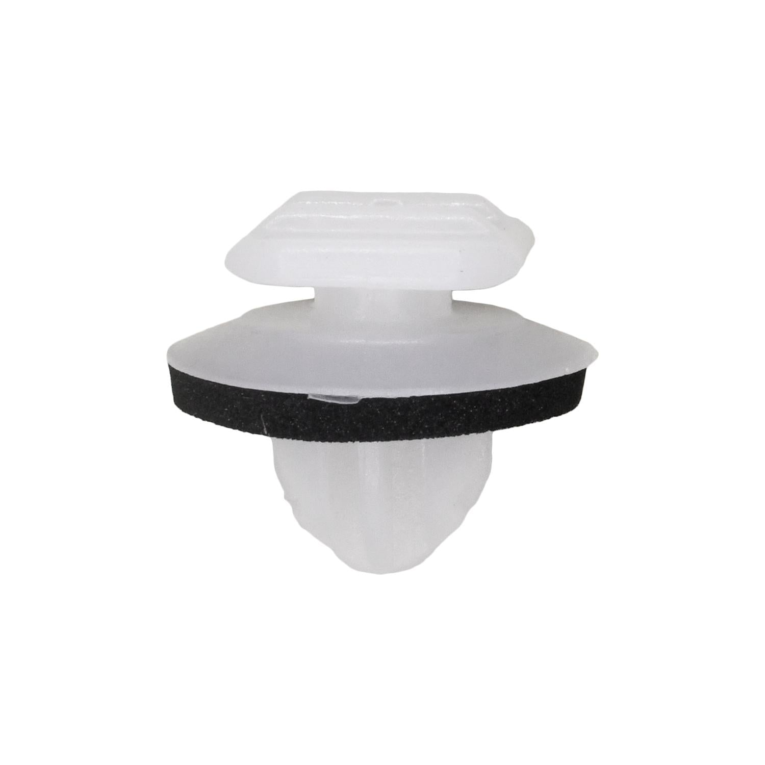 Toyota Moulding Clip with Sealer, White Nylon