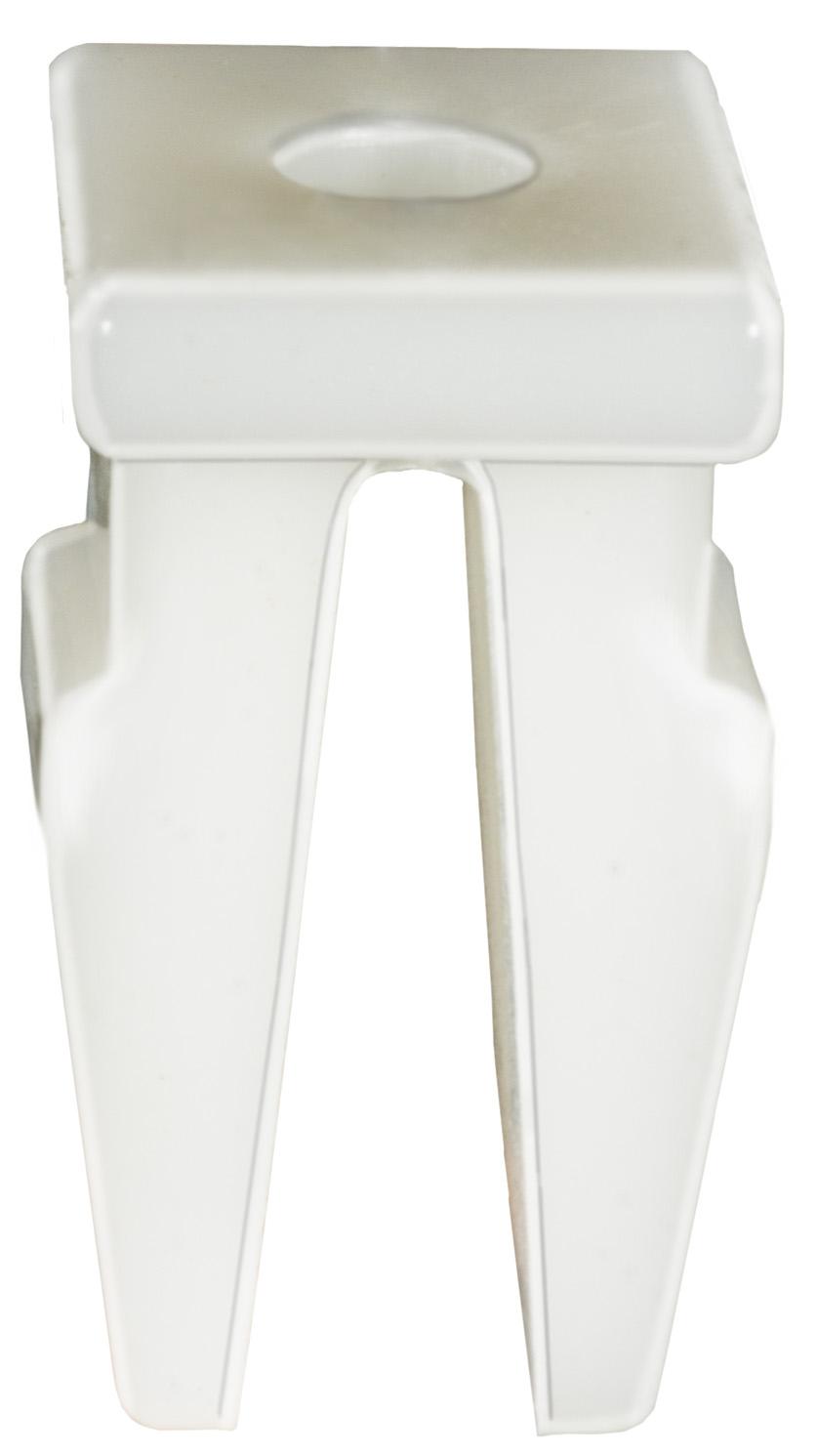 Hyundai Bumper Grommet, White Nylon