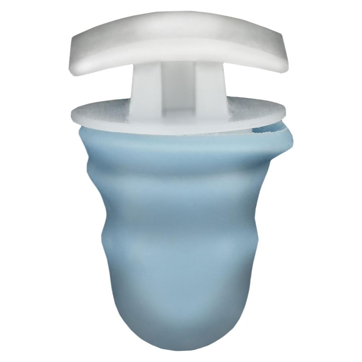 VW Door Moulding Clip with Blue Rubber Grommet