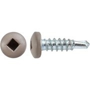 #6 x 1/2" Square Pan Self-Drilling Tek Zinc Tan Painted Head RV Screws
