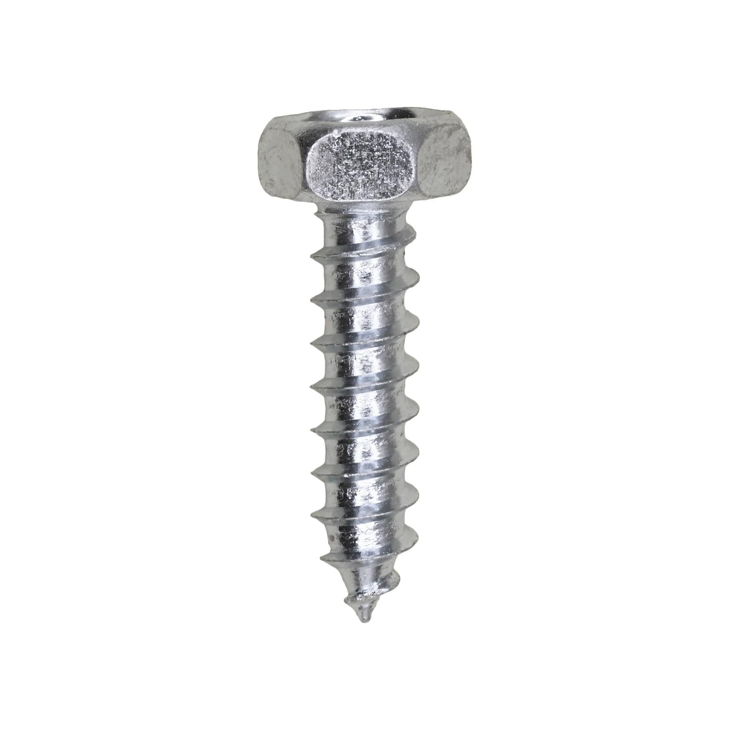 14 x 1" Indented Hex Head Tapping Screw 7/16" Hex Zinc