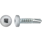 #10 x 3/4" Square Pan Self-Drilling Tek Zinc White Painted Head RV Screws