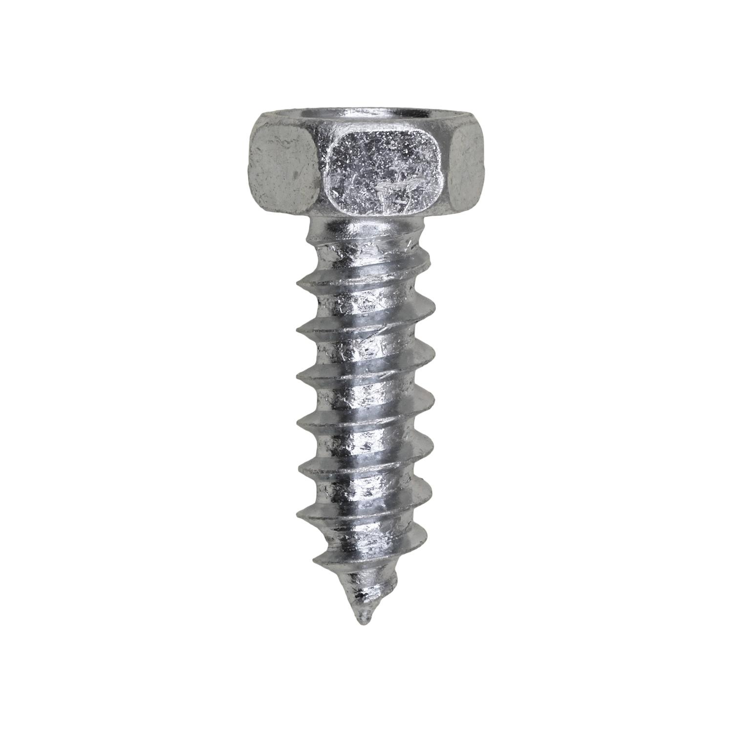 5/16" x 1" Indented Hex Head Tapping Screw 1/2" Hex Zinc
