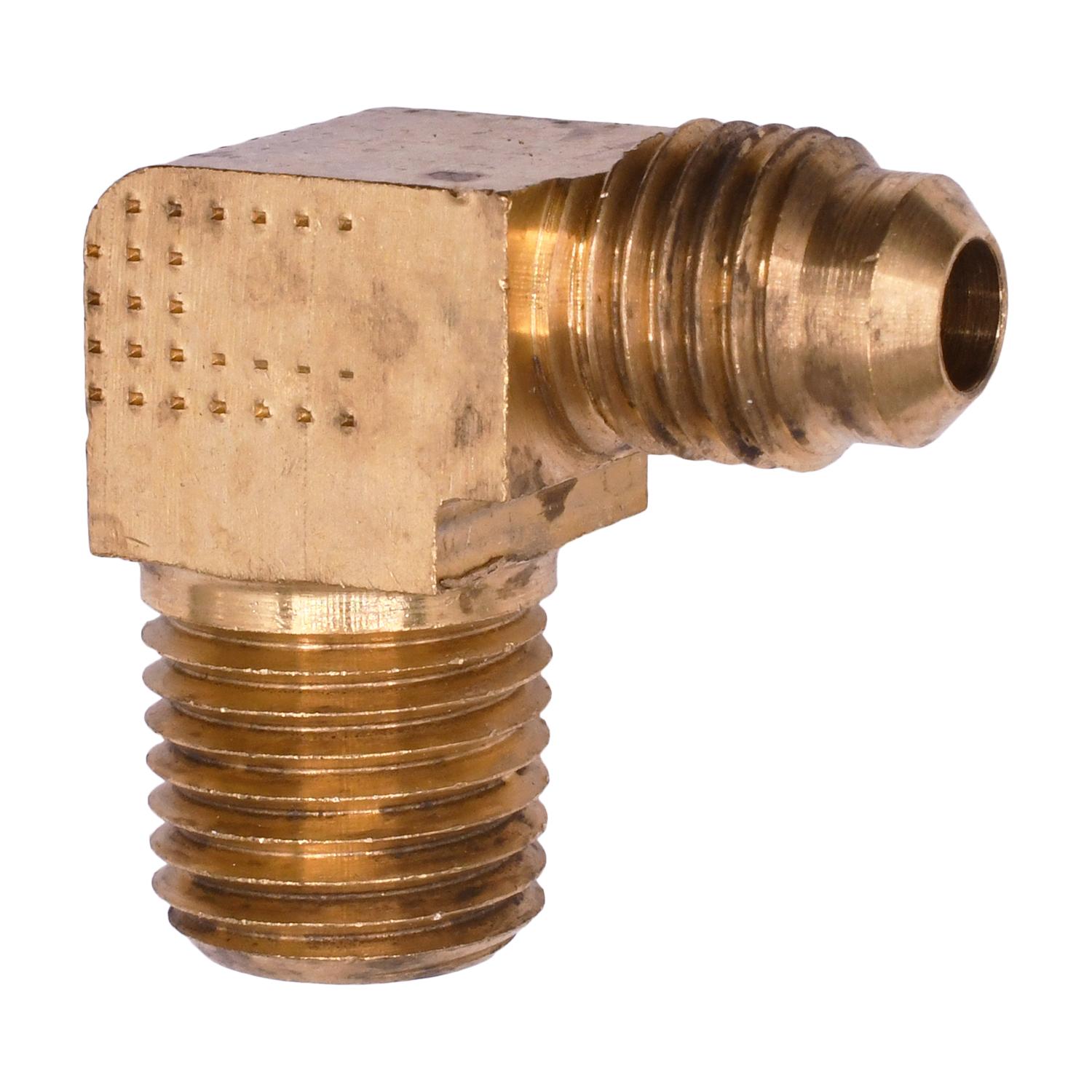 Brass Sae 45 Degree Flare Male Adapter Elbow 1/4" Tube Size 1/4" Npt Threads