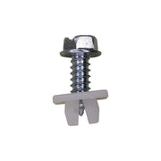 Slotted Hex Washer Head License Plate Screw & Nut Kit #14 x 3/4"