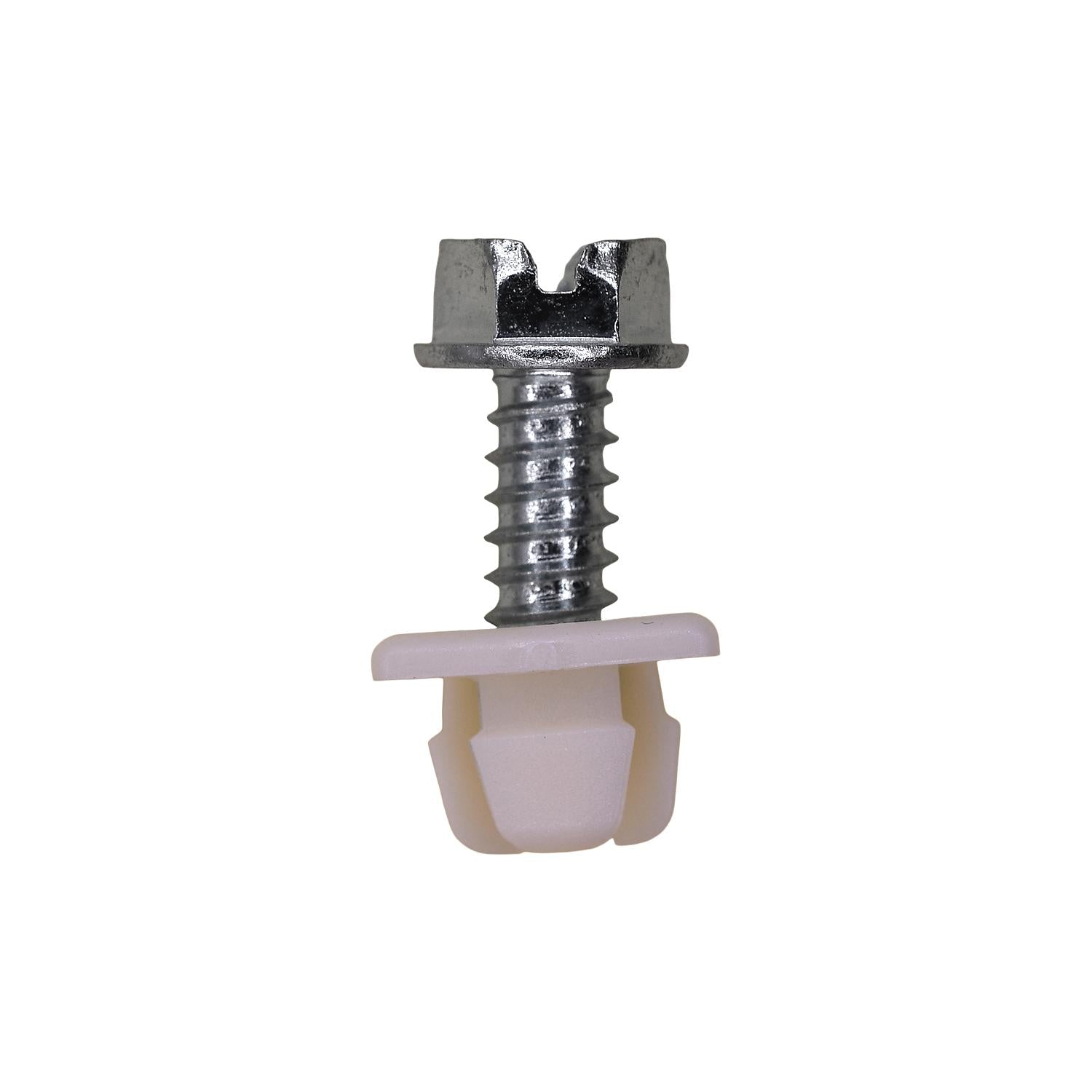 Slotted Hex Washer Head License Plate Screw & Nut Kit #14 x 3/4"