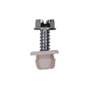 Slotted Hex Washer Head License Plate Screw & Nut Kit #14 x 3/4"