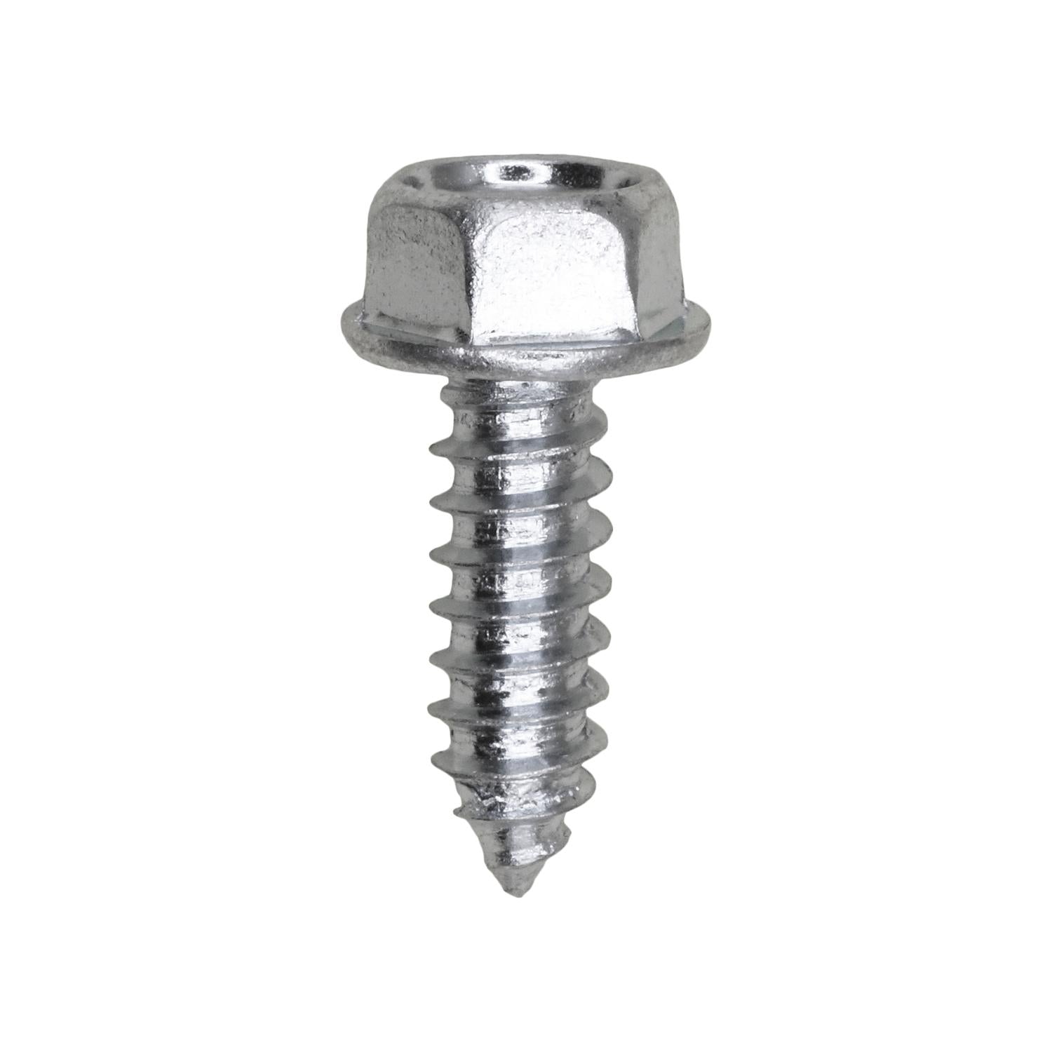 14 x 3/4" Indented Hex Washer Head Tapping Screw 3/8" Hex Zinc