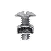 Slotted Truss Head License Plate Screw with Square Nut 1/4-20 x 9/16"