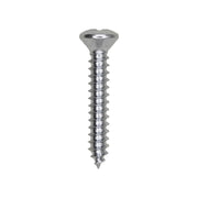 8 x 1" Phillips Oval Head Tapping Screw Zinc