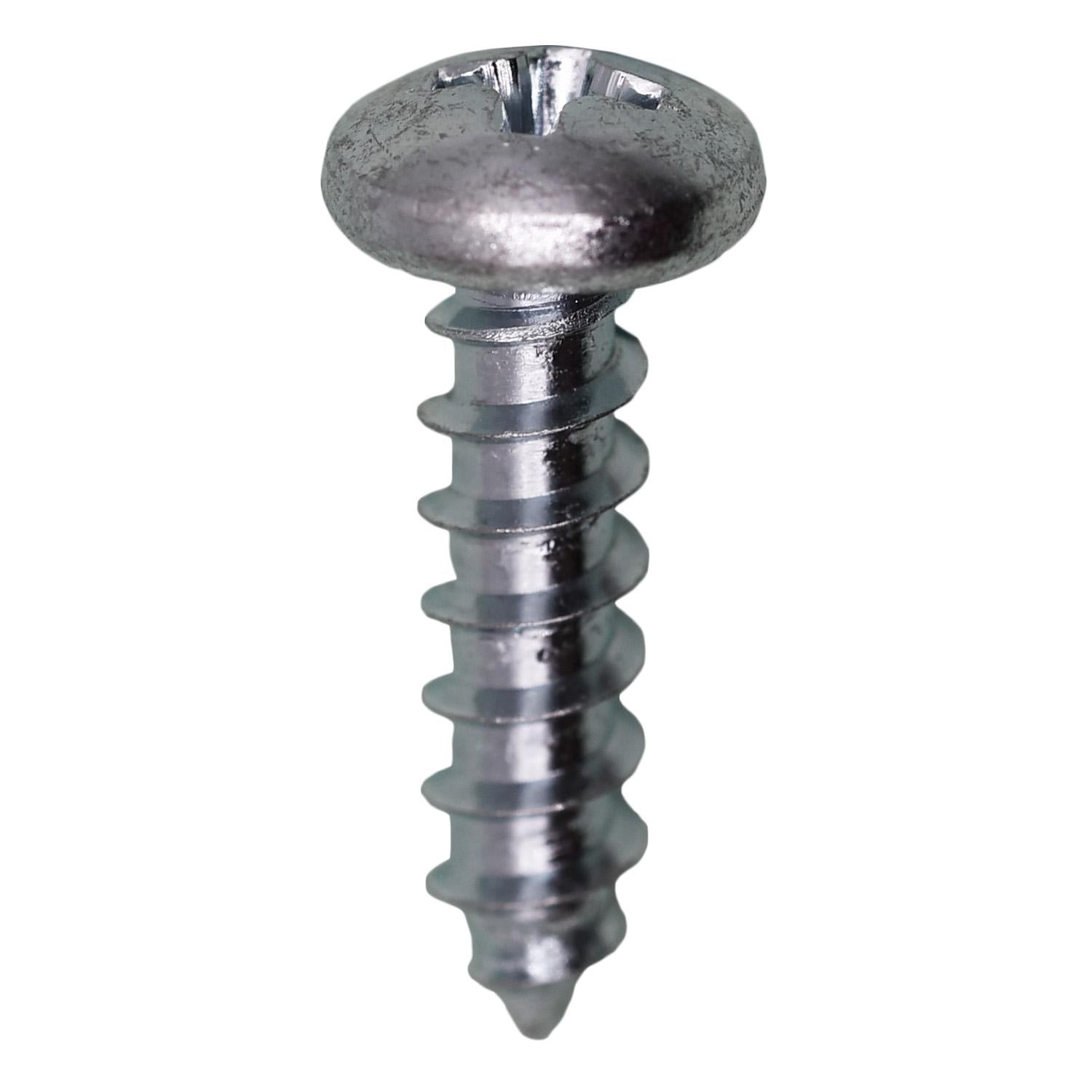10 x 3/4" Phillips Pan Head Tapping Screw Zinc