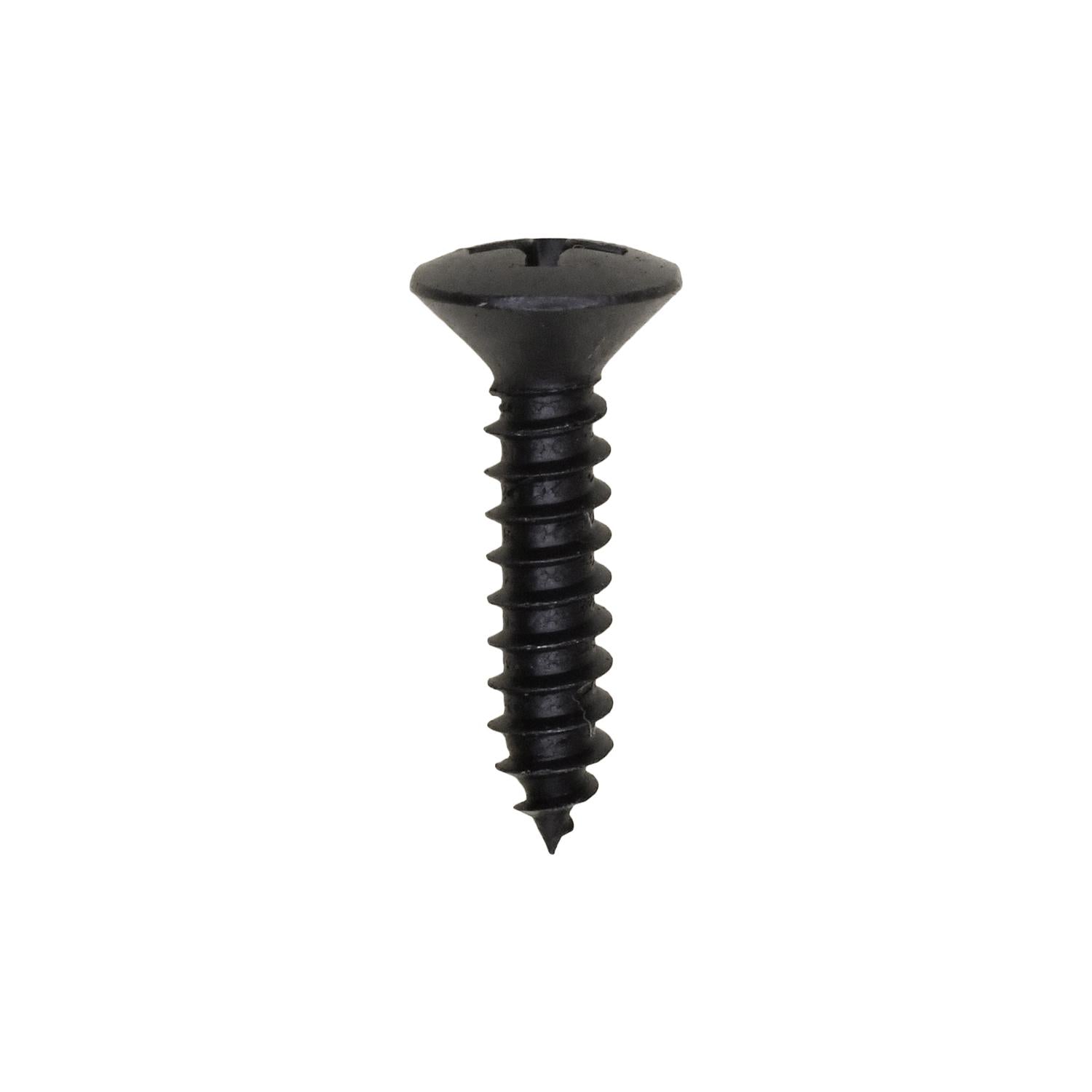 Phillips Oval Head Tapping Screw #8 x 3/4" - Black