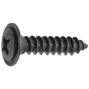 Phillips Oval Head Sems Flush Washer Tapping Screw #8 x 3/4" - Black