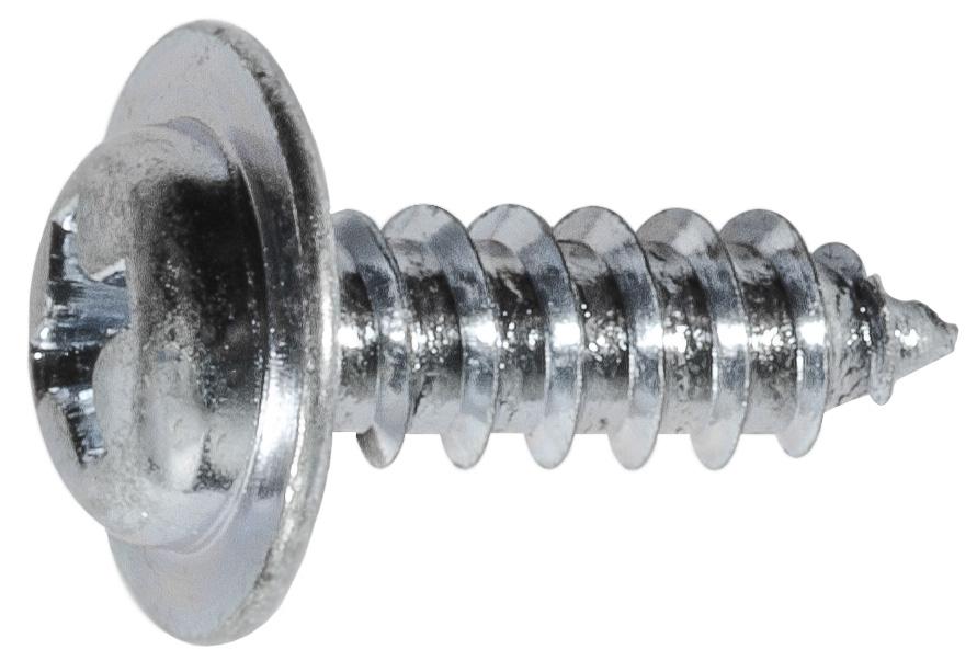 Phillips Flat Top Washer Head Tapping Screw #8 x 1/2" - Zinc