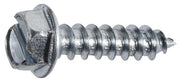 Slotted Hex Washer Head Tapping Screw #14 x 1" - Zinc