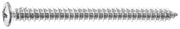 Phillips Oval Head Tapping Screw #8 x 2" - Chrome