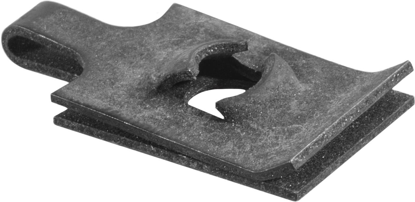 Spring Type U-Nut Screw #10 Panel Range .025-0.040 - Black