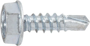 Hex Washer Head Tapping Screw with Tek Point #6 x 1/2" - Zinc