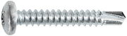 Phillips Pan Head Tapping Screw with Tek Point #10 x 1-1/4" - Zinc