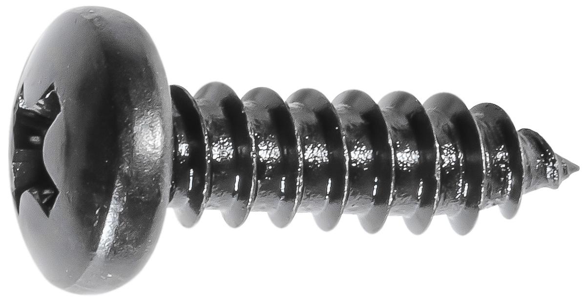 Phillips Pan Head Tapping Screw #10 x 5/8" - Black