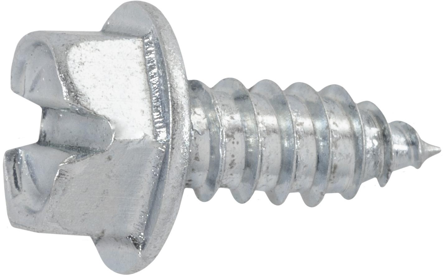 Slotted Hex Washer Head Tapping Screw #14 x 5/8" - Zinc