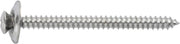 Phillips Oval Head Tapping Screw Countersunk Washer #8 x 2" - Chrome