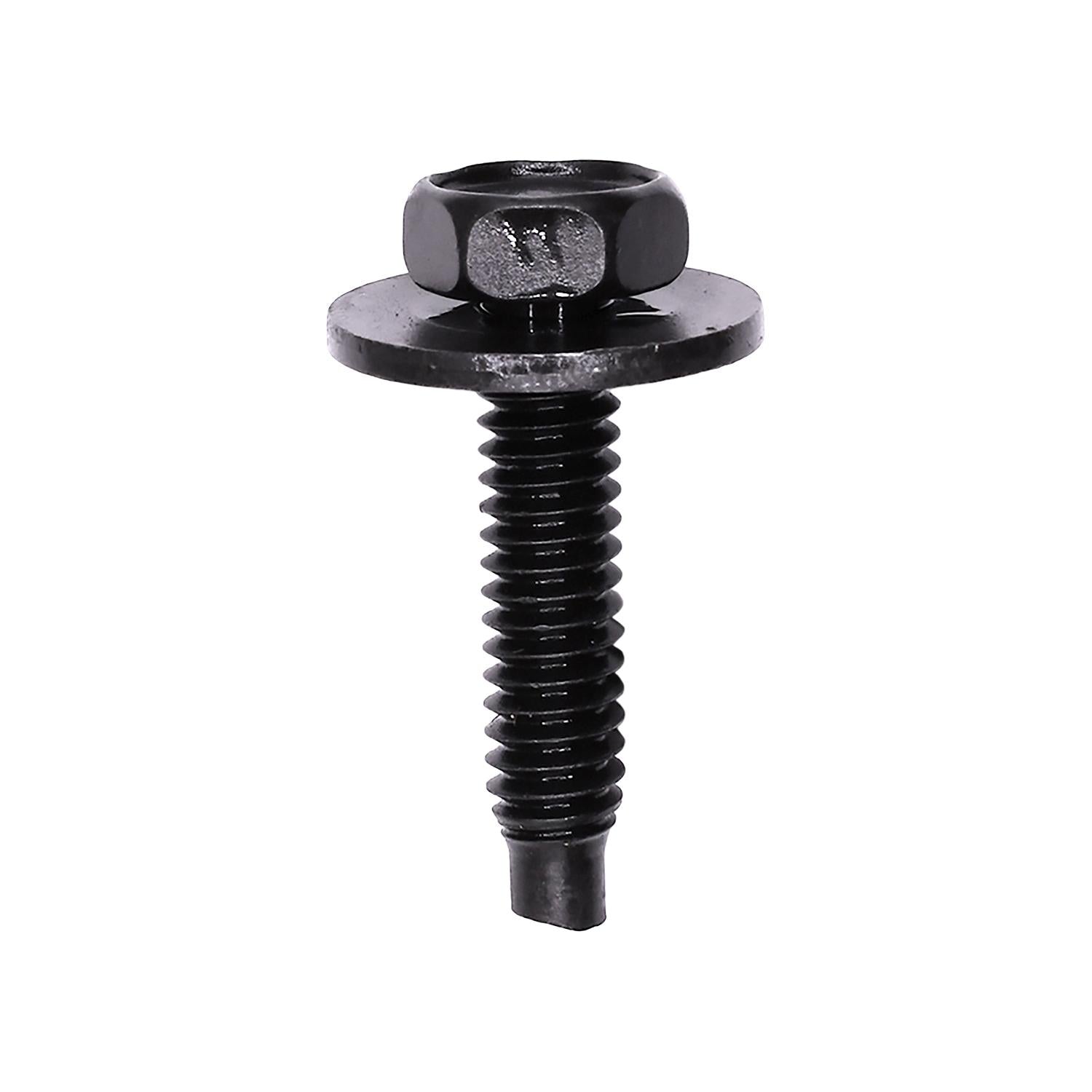 Hex Head Sems Body Bolt with a Dog Point 1/4-20 x 1-3/16" - Black