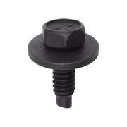 Hex Head Sems Body Bolt with a Dog Point 1/4-20 x 3/4" Black