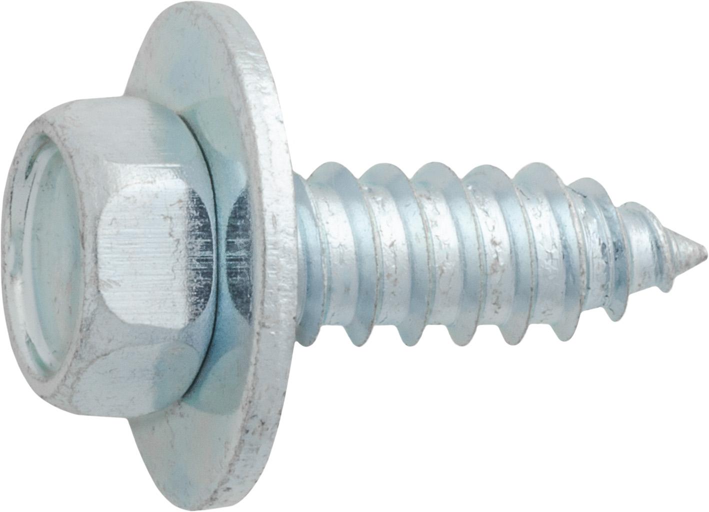 1/4" x 3/4" Hex Head Tapping Screw with Loose Washer