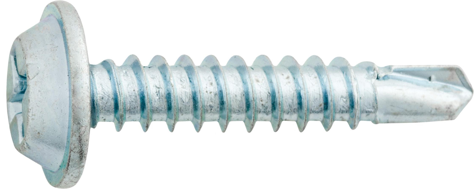 #8 x 7/8" Phillips Rd Washer Head Teks Tapping Screw - Zinc