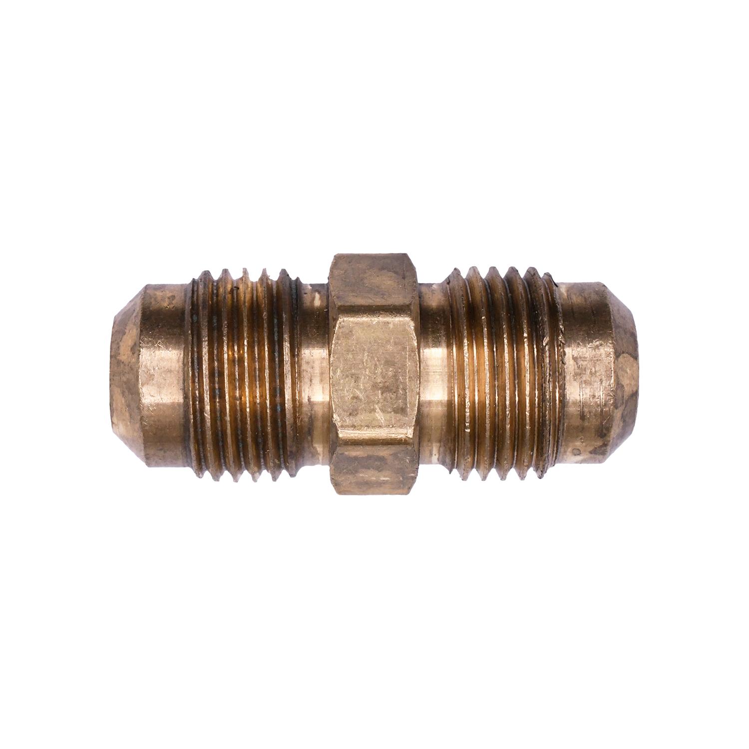 Brass Sae 45 Degree Flare Union 3/8" Tube Size