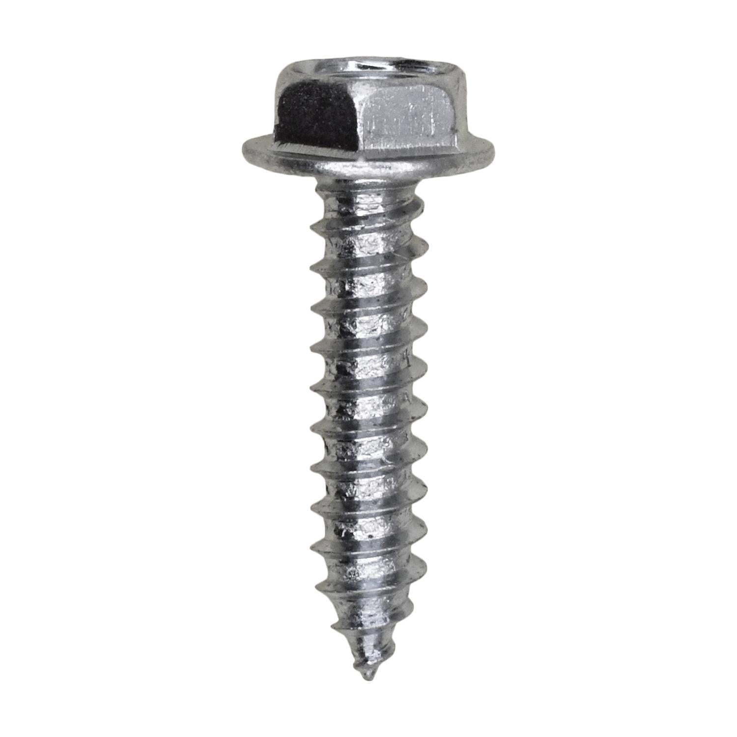 8 x 3/4" Indented Hex Head Tapping Screw 1/4" Hex Zinc