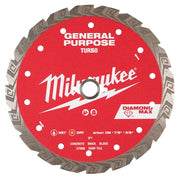 7" DIAMOND MAX Turbo, General Purpose Diamond Blade