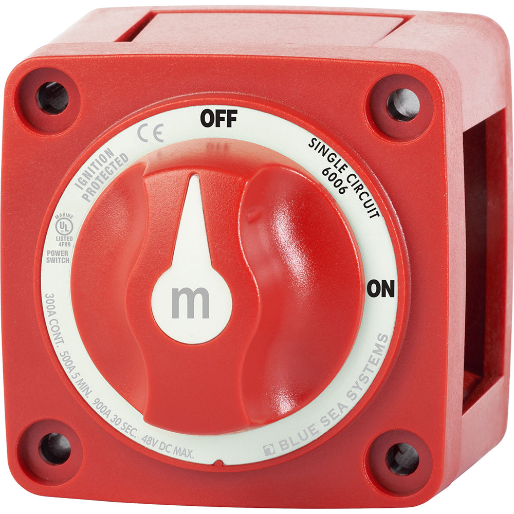 6006 m-Series (Mini) Battery Switch Single Circuit ON/OFF Red