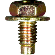 License Plate Screw M6-1.0 x 12mm. Zinc & Yellow