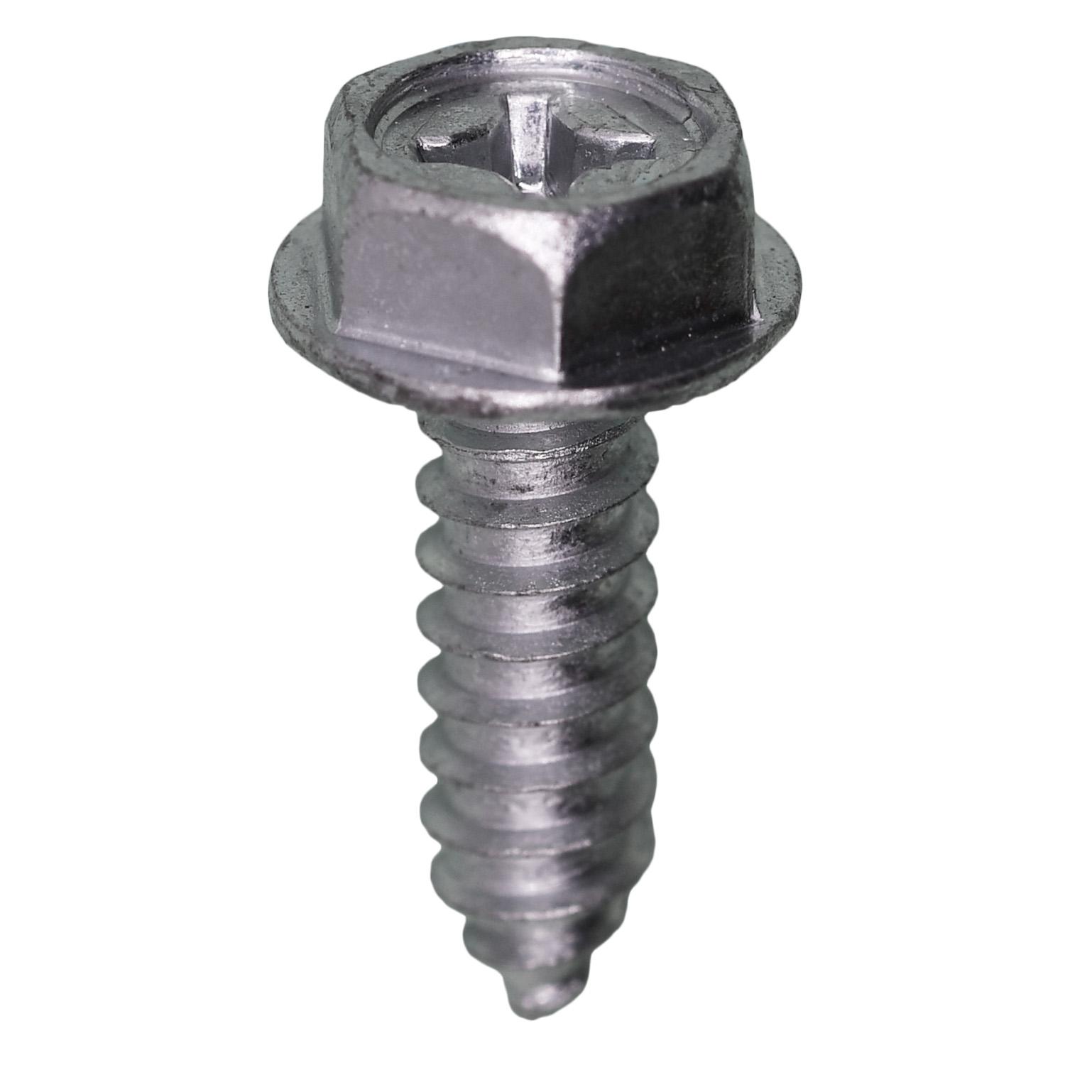 Phillips Hex Washer Head License Plate Screw. M6-1.81 x 20mm