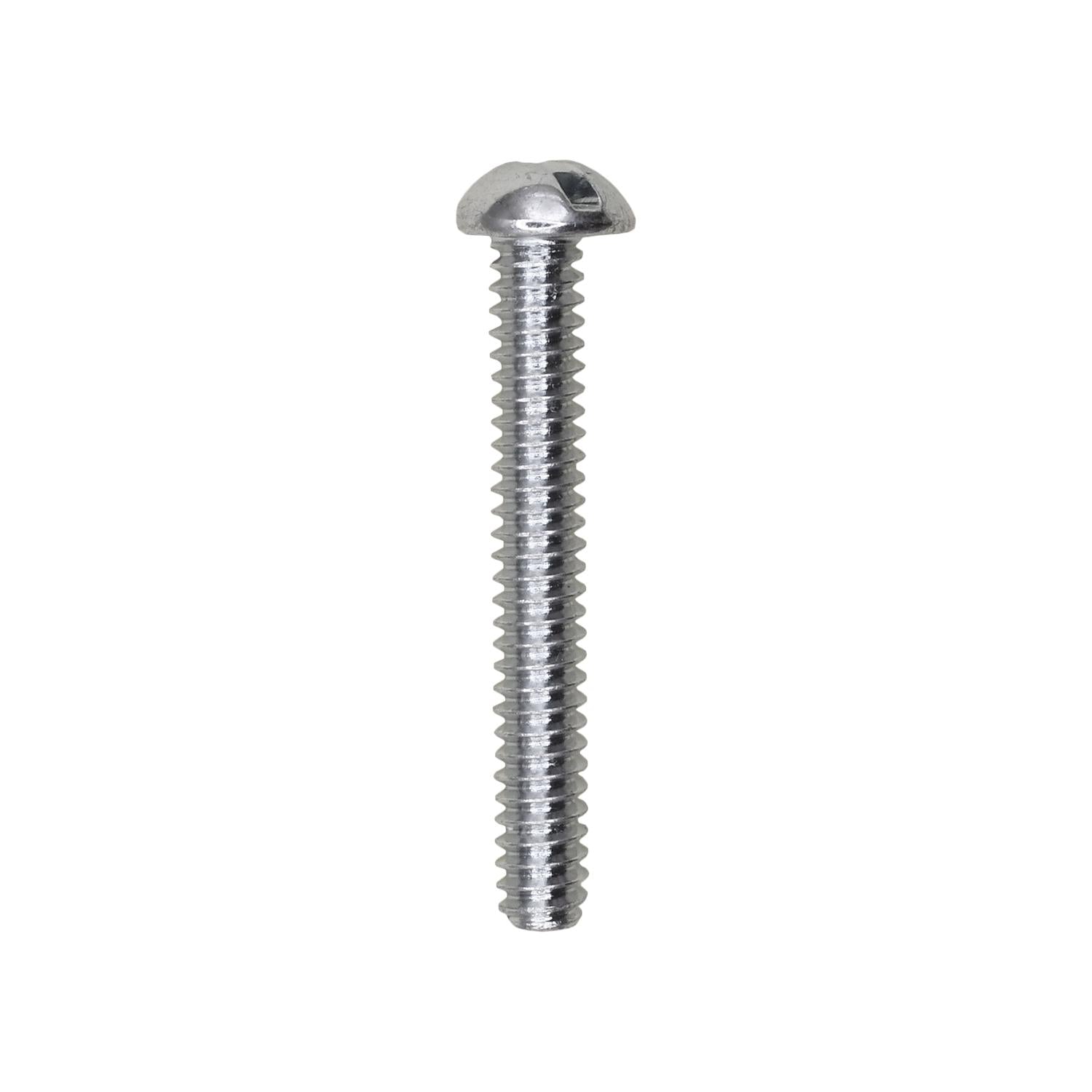 6-32 x 1" Slotted Round Head Machine Screw Zinc