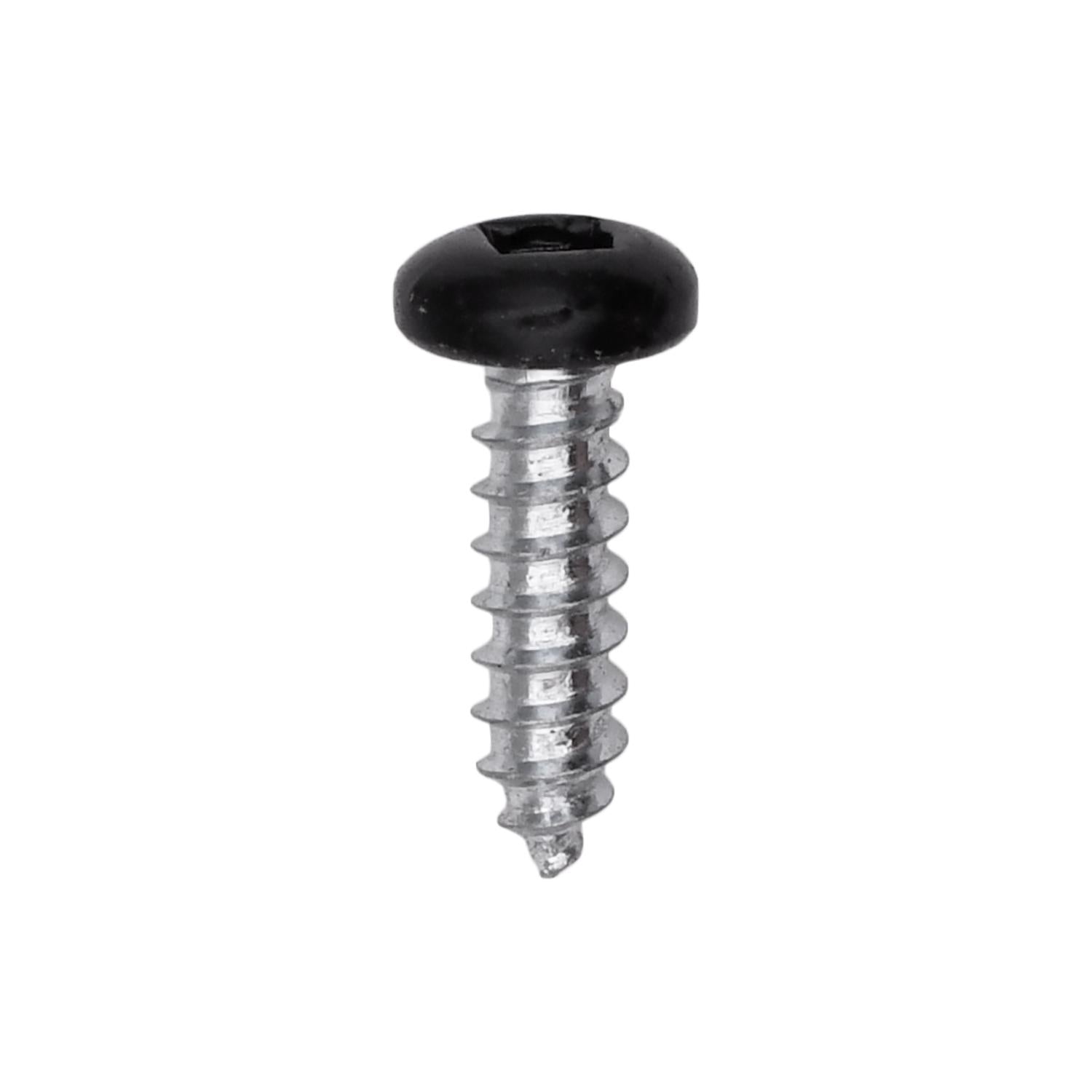 6 x 1/2" Black Painted Square Drive Pan Head Tapping Screw