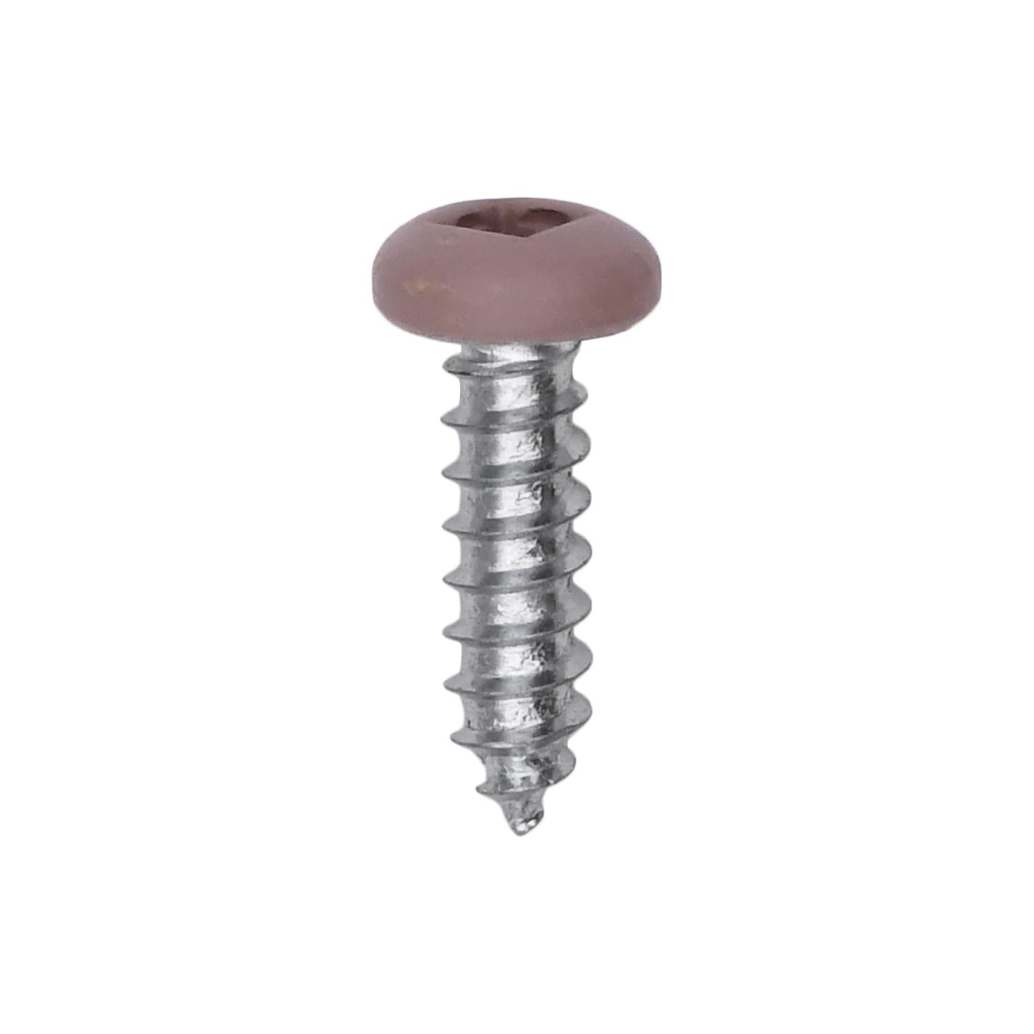 6 x 1/2" Tan Painted Square Drive Pan Head Tapping Screw