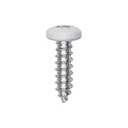 6 x 1/2" White Painted Square Drive Pan Head Tapping Screw