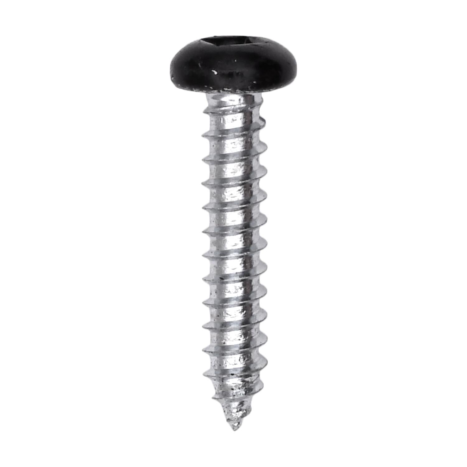 6 x 3/4" Black Painted Square Drive Pan Head Tapping Screw