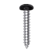 6 x 3/4" Black Painted Square Drive Pan Head Tapping Screw